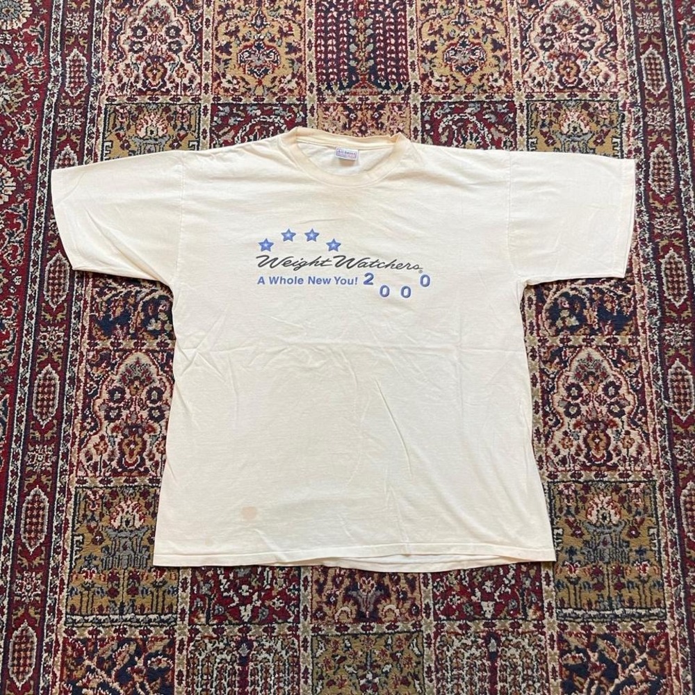 VTG‎ 2000 Weight Watchers a whole new you  athletic program slogan tshirt XL